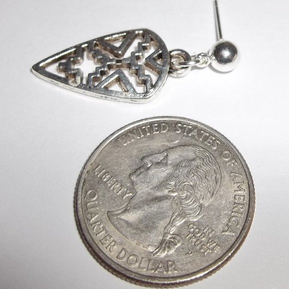 Men's Single Stud Earrings Silver Arrow Post Unisex Style Fashion Accessory 5439 - Picture 6 of 9